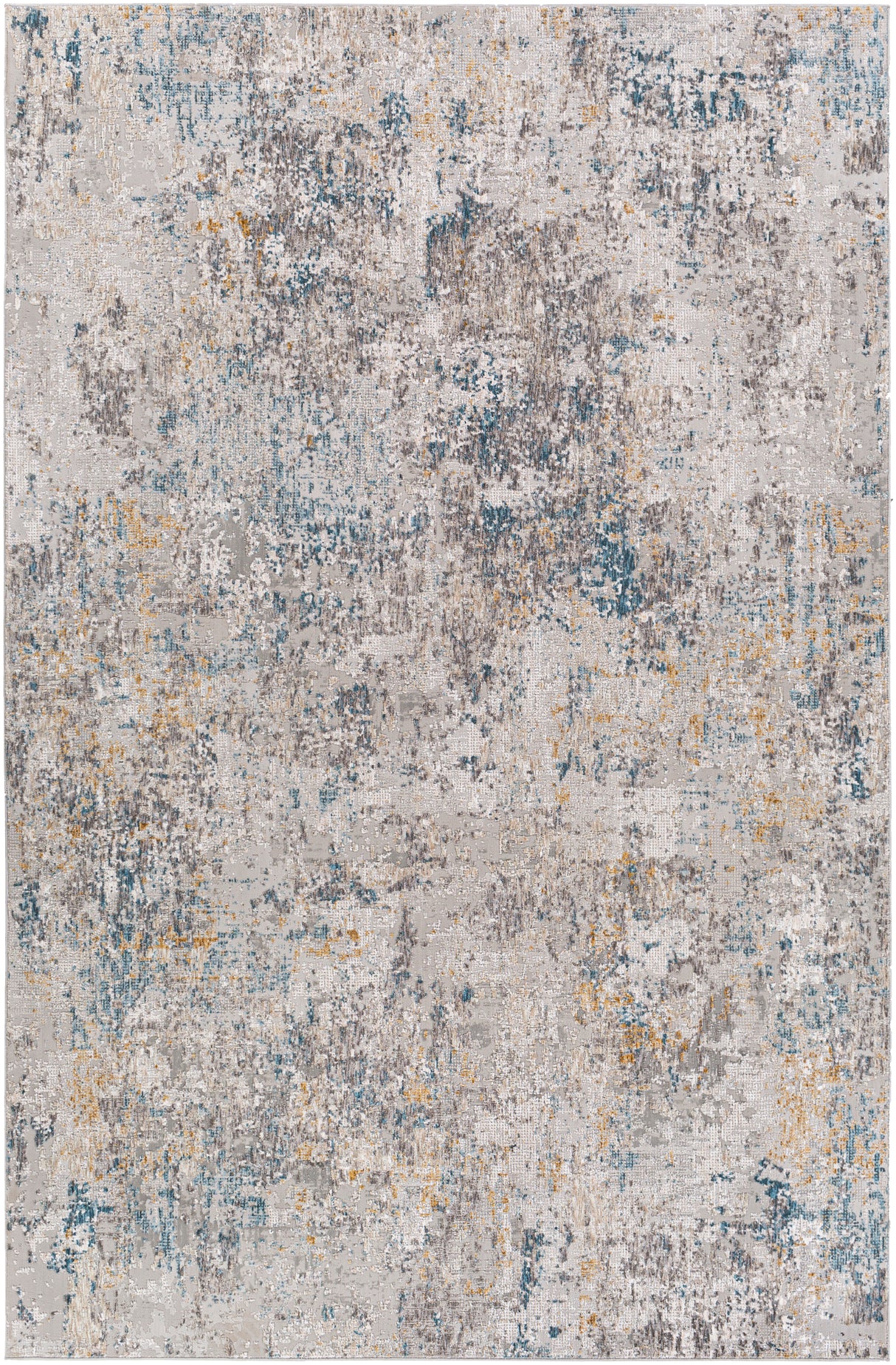 Surya Carmel Crl-2314 Taupe, Light Gray, Mustard, Aqua Rugs.