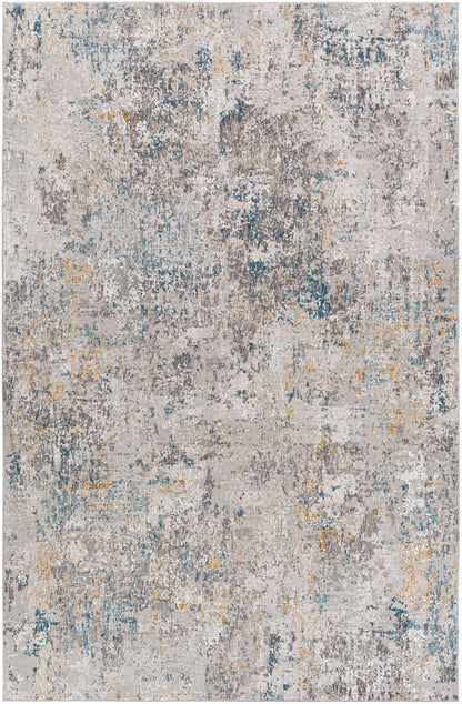 Surya Carmel Crl-2314 Taupe, Light Gray, Mustard, Aqua Area Rug