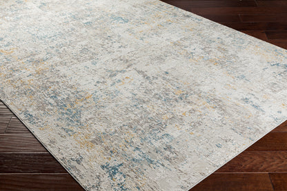 Surya Carmel Crl-2314 Taupe, Light Gray, Mustard, Aqua Area Rug