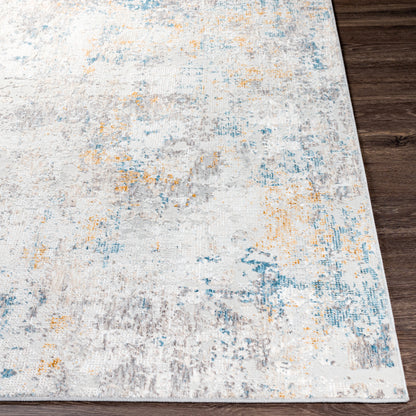 Surya Carmel Crl-2314 Taupe, Light Gray, Mustard, Aqua Area Rug