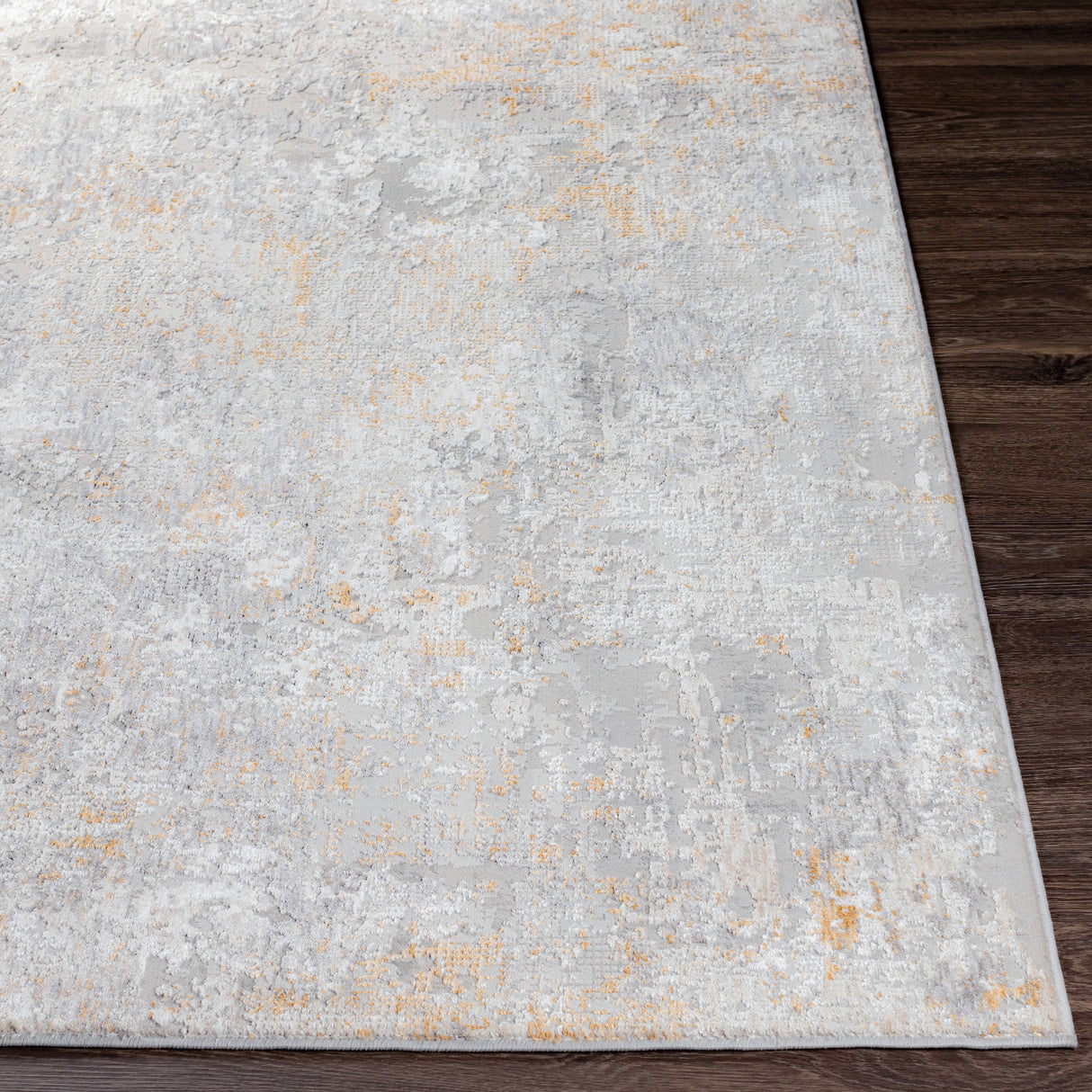 Surya Carmel Crl-2315 Taupe, Light Gray, Mustard, White Rugs.