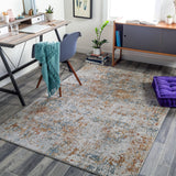 Surya Carmel Crl-2316 Taupe, Aqua, Mustard, Navy Rugs.