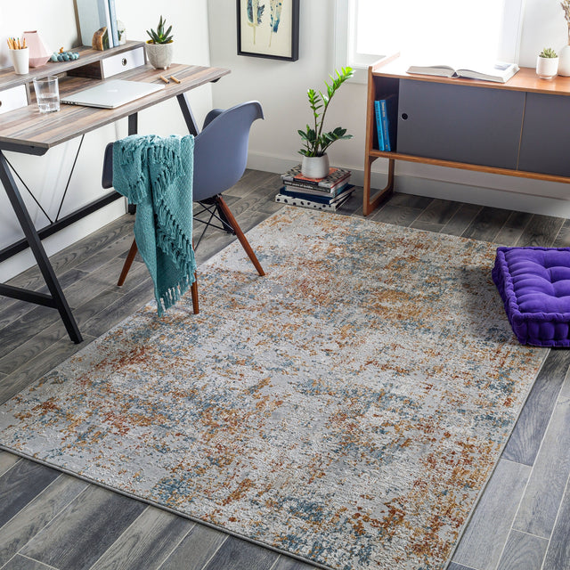 Surya Carmel Crl-2316 Taupe, Aqua, Mustard, Navy Rugs.