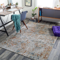 Surya Carmel Crl-2316 Taupe, Aqua, Mustard, Navy Area Rug