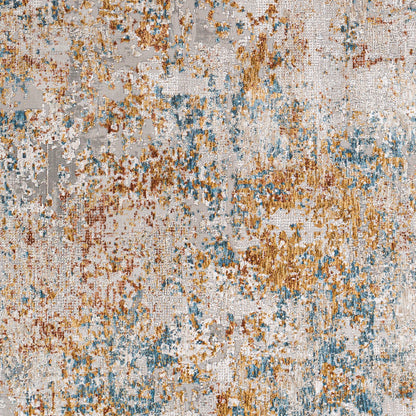 Surya Carmel Crl-2316 Taupe, Aqua, Mustard, Navy Area Rug