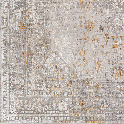 Surya Carmel Crl-2318 Taupe, Light Gray, Mustard, White Area Rug