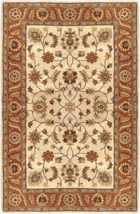 Surya Crowne Crn-6004 Beige, Camel, Dark Brown, Black Area Rug