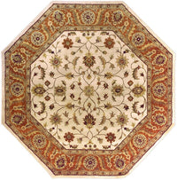 Surya Crowne Crn-6004 Beige, Camel, Dark Brown, Black Area Rug