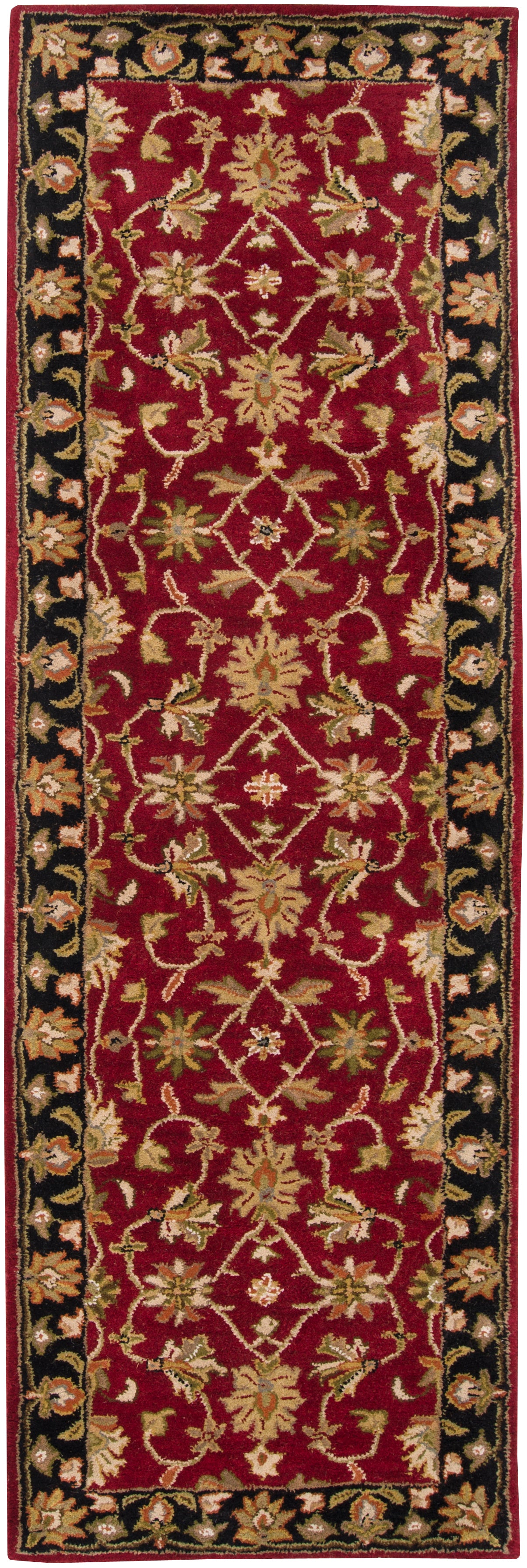 Surya Crowne Crn-6013 Burgundy, Black Area Rug