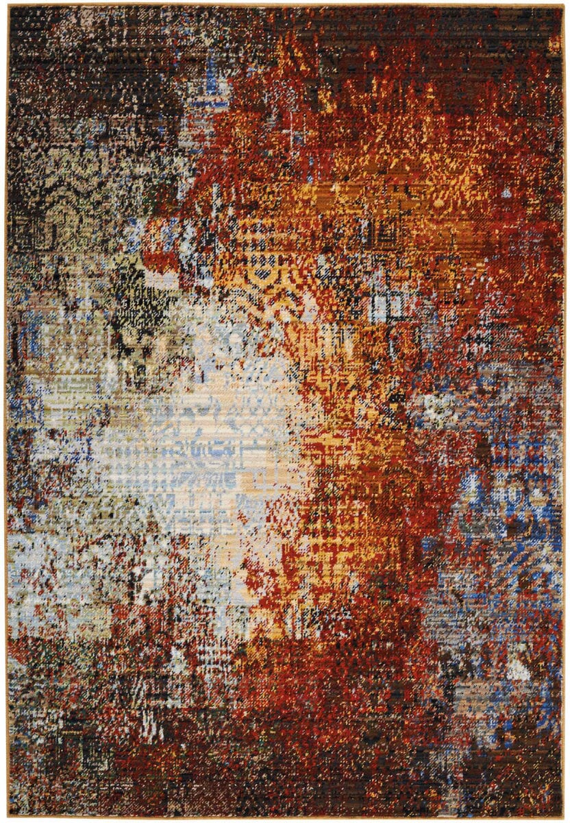 Nourison Chroma Crm03 Ember Glow Organic / Abstract Area Rug