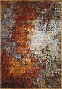 Nourison Chroma Crm03 Ember Glow Organic / Abstract Area Rug