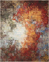 Nourison Chroma Crm03 Ember Glow Organic / Abstract Area Rug