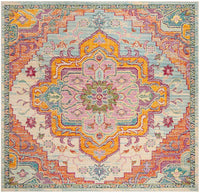 Safavieh Crystal Crs501B Light Blue / Fuchsia Area Rug