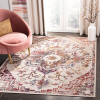 Safavieh Crystal Crs501F Light Blue / Burgundy Area Rug