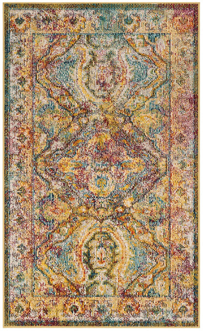 Safavieh Crystal Crs516A Light Blue / Orange Area Rug