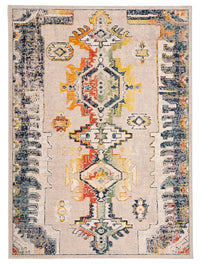 Safavieh Crystal Crs517F Light Grey / Orange Southwestern Area Rug