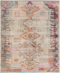 Safavieh Crystal Crs517P Light Grey / Purple Vintage / Distressed Area Rug