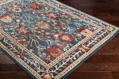 Surya Crafty Crt-2308 Navy, Khaki, White, Burnt Orange Area Rug