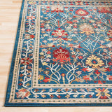 Surya Crafty Crt-2308 Navy, Khaki, White, Burnt Orange Rugs.
