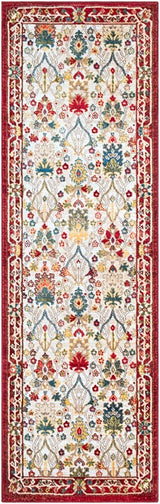 Surya Crafty Crt-2309 Dark Red, Burnt Orange, White Rugs.
