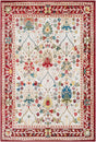 Surya Crafty Crt-2309 Dark Red, Burnt Orange, White Rugs.
