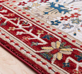 Surya Crafty Crt-2309 Dark Red, Burnt Orange, White Rugs.