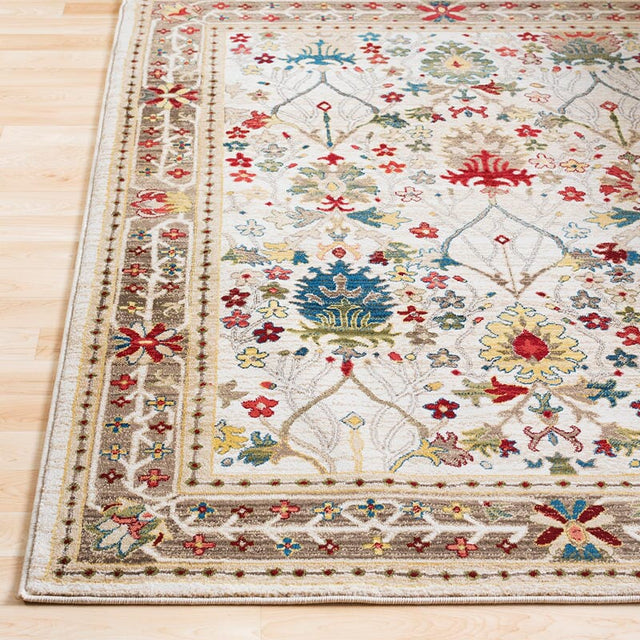 Surya Crafty Crt-2311 Dark Red, White, Khaki, Camel Rugs.
