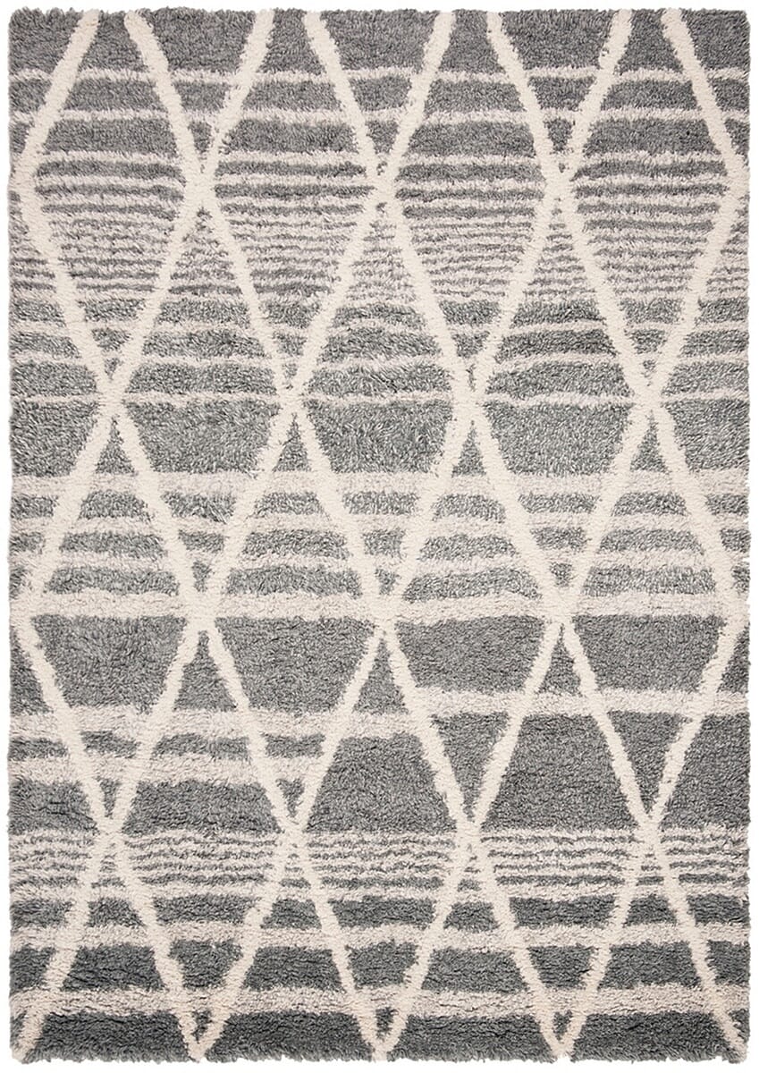 Safavieh Casablanca Csb250F Grey / Ivory Moroccan Area Rug