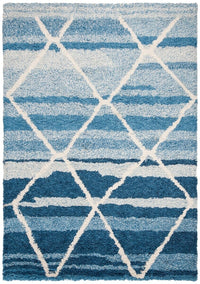 Safavieh Casablanca Csb250M Blue / Ivory Moroccan Area Rug