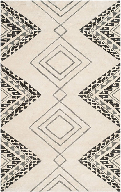 Safavieh Casablanca Csb301A Ivory / Grey Moroccan Area Rug