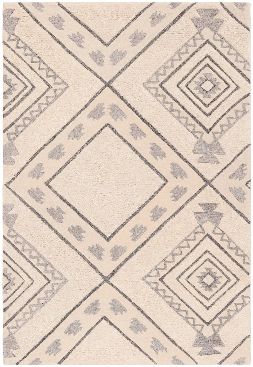 Safavieh Casablanca Csb302A Ivory / Grey Moroccan Area Rug