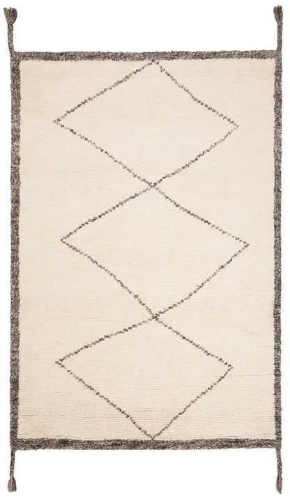 Safavieh Casablanca Csb911A Ivory / Charcoal Moroccan Area Rug