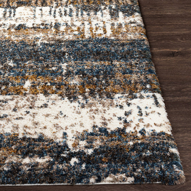 Surya Celestial Shag Csg-2302 Denim, Navy, Cream, Medium Gray Rugs.