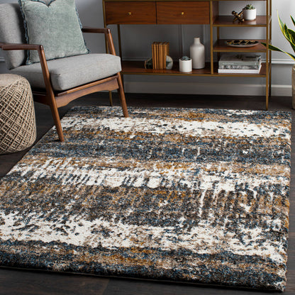 Surya Celestial Shag Csg-2302 Denim, Navy, Cream, Medium Gray Area Rug