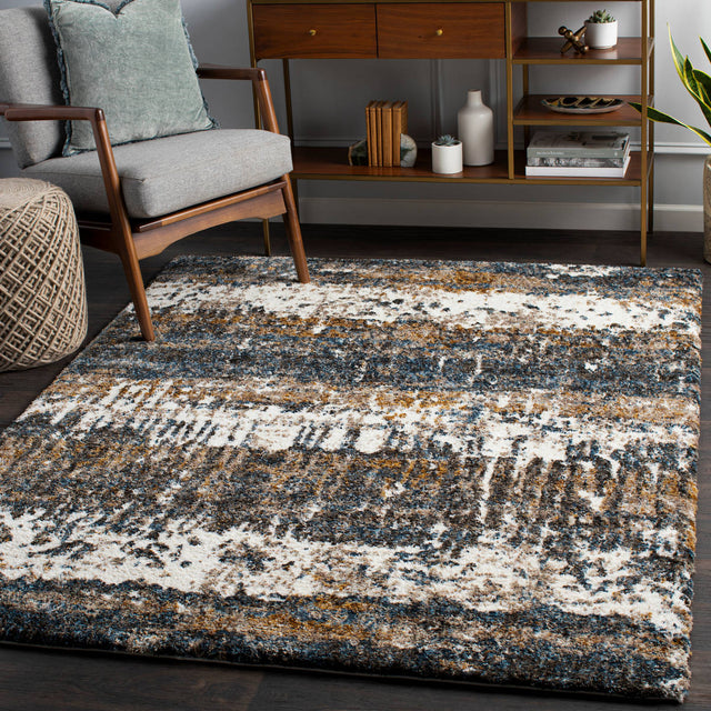 Surya Celestial Shag Csg-2302 Denim, Navy, Cream, Medium Gray Rugs.