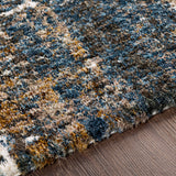 Surya Celestial Shag Csg-2302 Denim, Navy, Cream, Medium Gray Rugs.