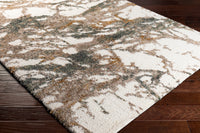 Surya Celestial Shag Csg-2303 Cream, Taupe, Medium Gray, Dark Green Area Rug