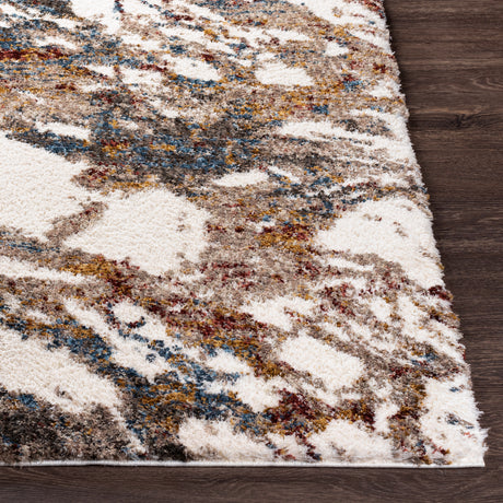 Surya Celestial Shag Csg-2304 Cream, Taupe, Navy, Denim Rugs.