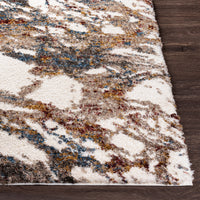 Surya Celestial Shag Csg-2304 Cream, Taupe, Navy, Denim Area Rug