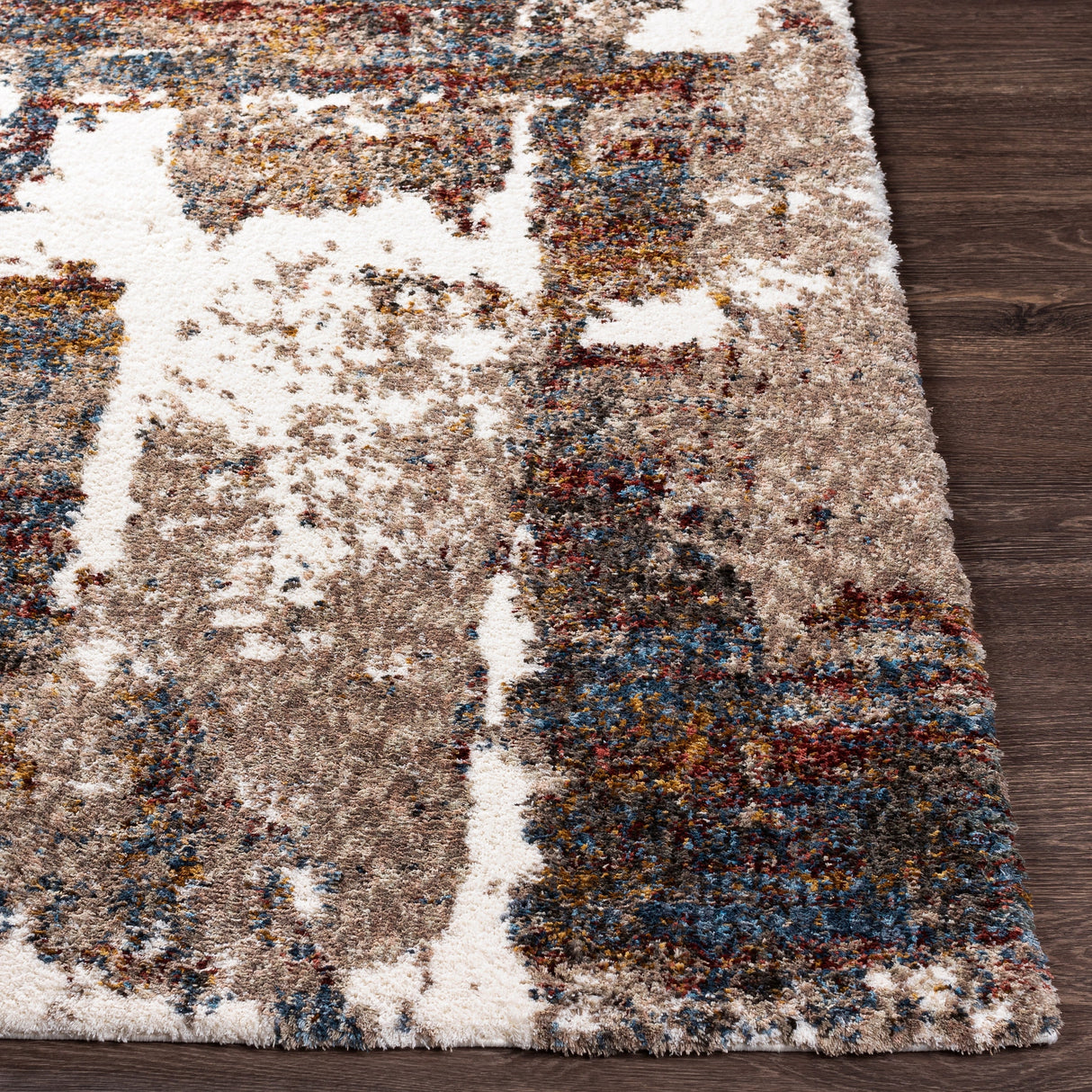 Surya Celestial Shag Csg-2305 Taupe, Medium Gray, Navy, Denim Rugs.