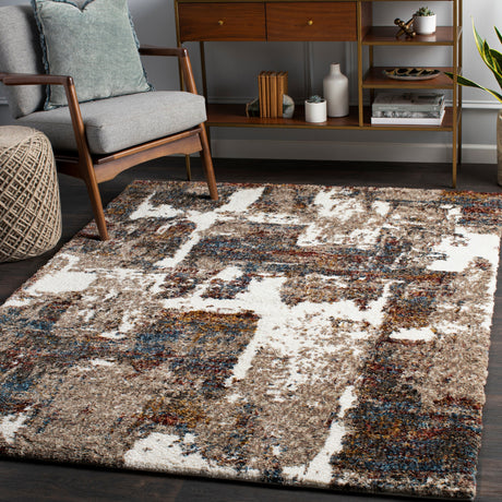 Surya Celestial Shag Csg-2305 Taupe, Medium Gray, Navy, Denim Rugs.