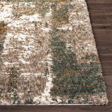 Surya Celestial Shag Csg-2306 Taupe, Medium Gray, Dark Green, Sage Rugs.