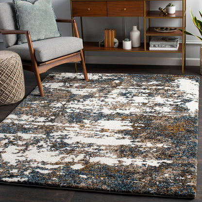 Surya Celestial Shag Csg-2308 Denim, Navy, Cream, Medium Gray Area Rug