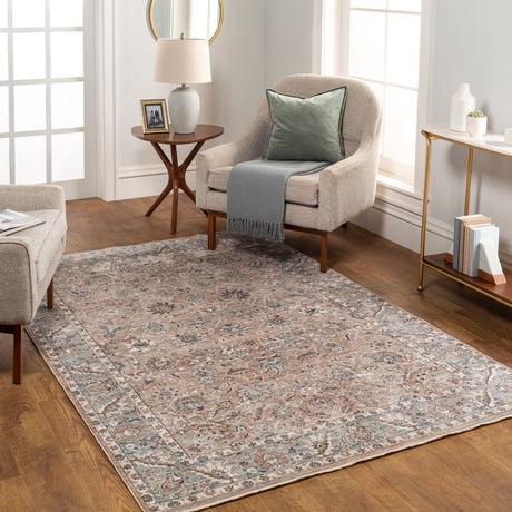 Surya Carlisle Csi-2300 Mauve, Pale Blue Rug.