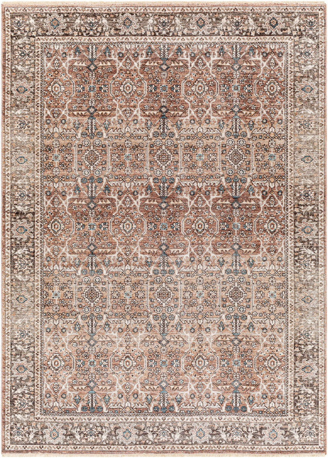 Surya Carlisle Csi-2302 Dusty Pink, Medium Brown Rug.