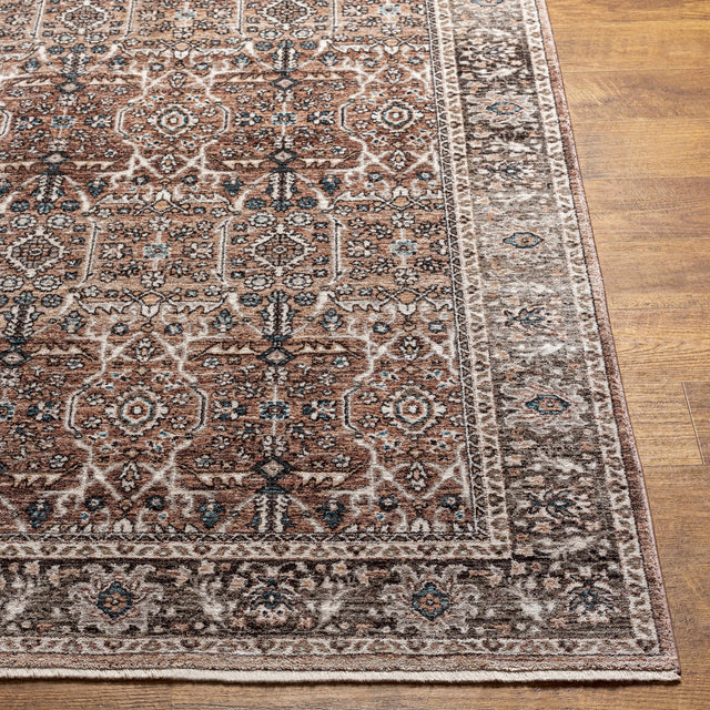 Surya Carlisle Csi-2302 Dusty Pink, Medium Brown Rug.