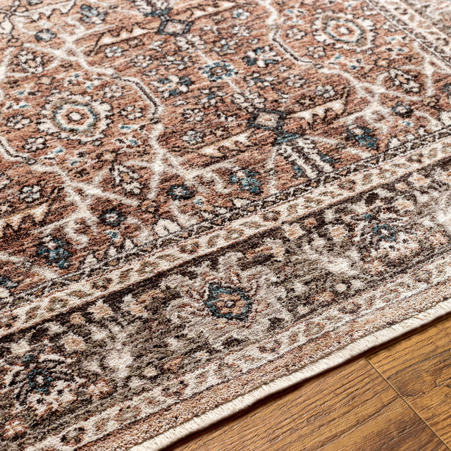 Surya Carlisle Csi-2302 Dusty Pink, Medium Brown Rug.