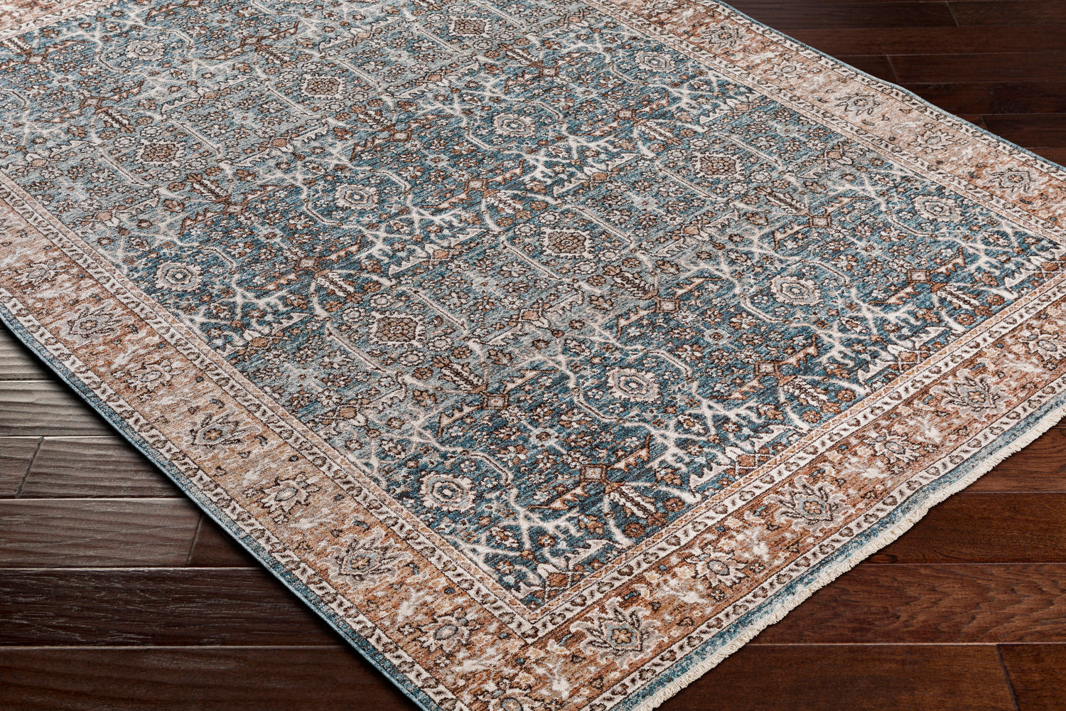 Surya Carlisle Csi-2303 Pale Blue, Dusty Pink Rug.
