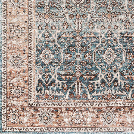 Surya Carlisle Csi-2303 Pale Blue, Dusty Pink Rug.