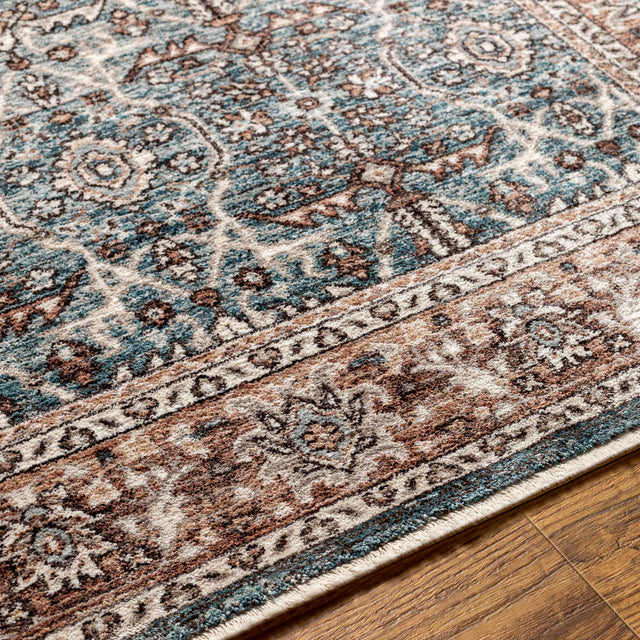 Surya Carlisle Csi-2303 Pale Blue, Dusty Pink Rug.